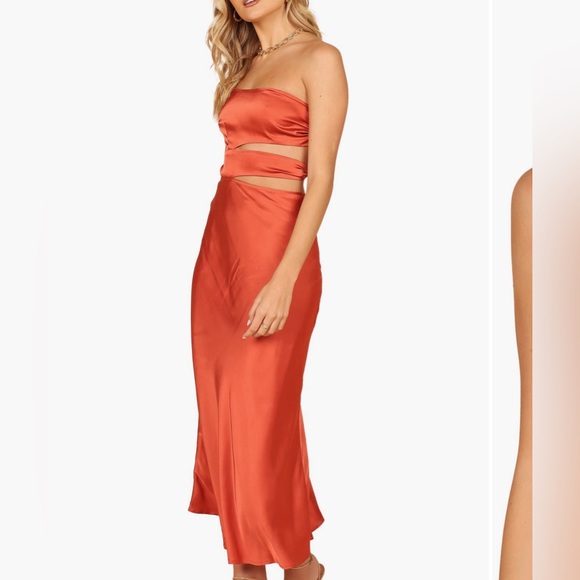 NWT One Shoulder strap satin dress XL - Picture 3 of 4